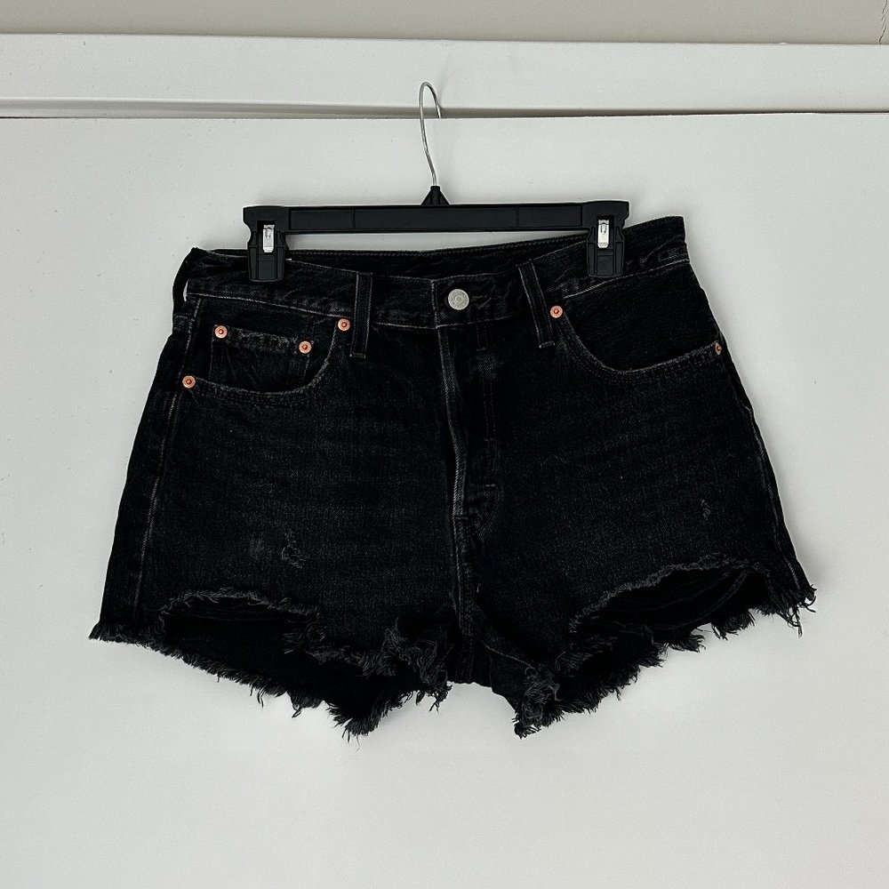 Levi's 501 Original Shorts - Black Denim